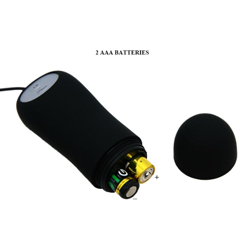 PRETTY LOVE - ANAL PLUG ANCHOR FORM SILICONE 12 VIBRATION MODES BLACK - Amore24