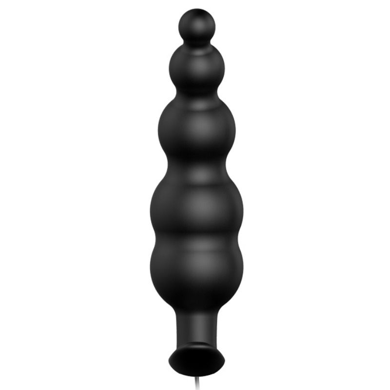 PRETTY LOVE - ANAL PLUG SILICONE EXTRA STIMULATION AND 12 VIBRATION MODES BLACK REMOTE CONTROL - Amore24