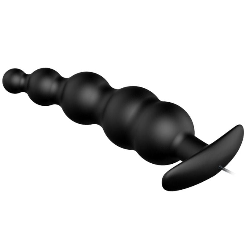 PRETTY LOVE - ANAL PLUG SILICONE EXTRA STIMULATION AND 12 VIBRATION MODES BLACK REMOTE CONTROL - Amore24