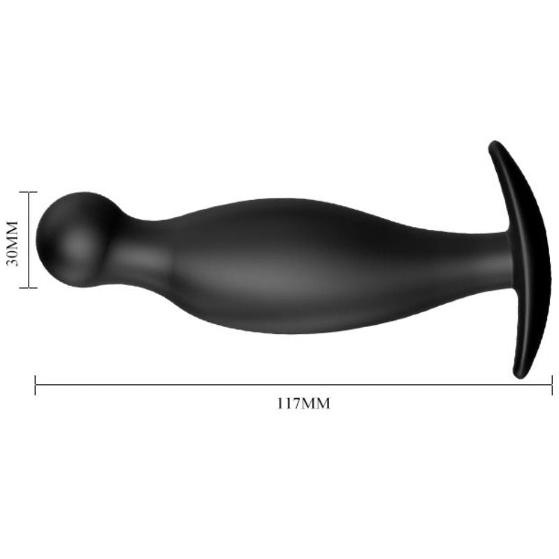 PRETTY LOVE - SILICONE ANAL PLUG 11.7 CM BLACK - Amore24