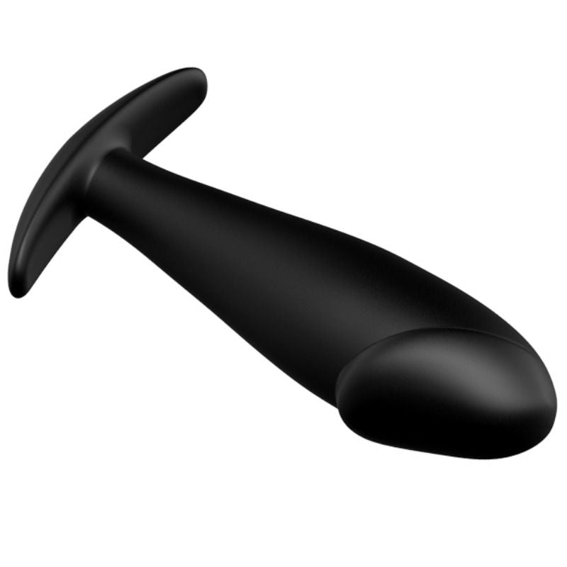 PRETTY LOVE - SILICONE ANAL PLUG PENIS FORM AND 12 VIBRATION MODES BLACK - Amore24