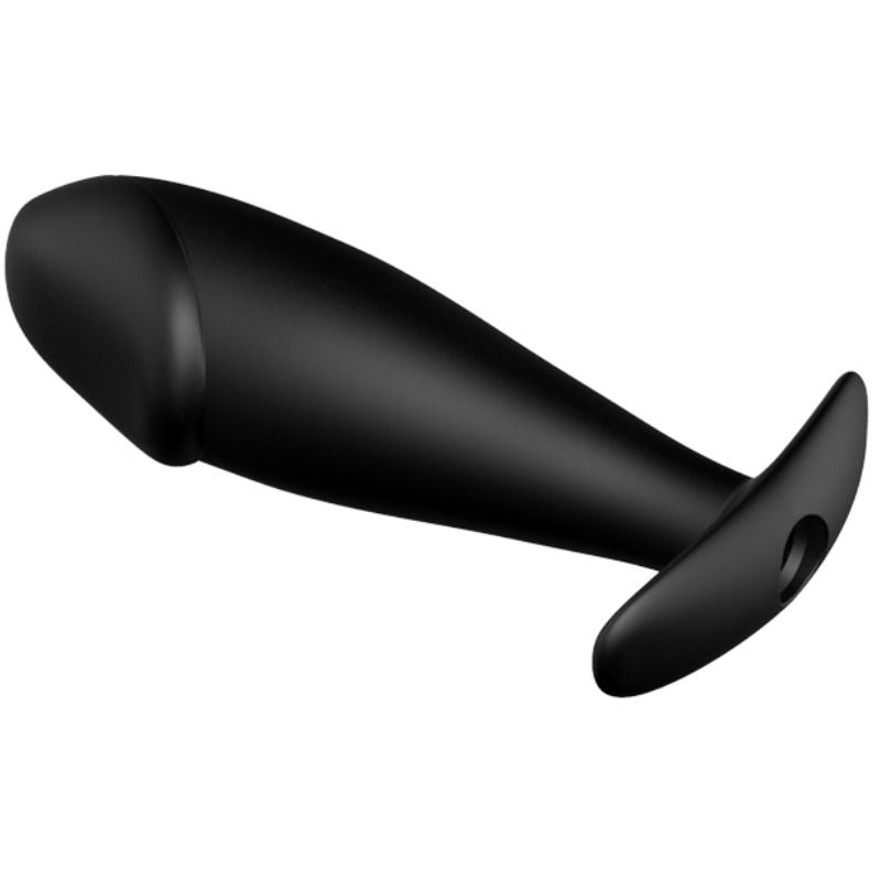 PRETTY LOVE - SILICONE ANAL PLUG PENIS FORM AND 12 VIBRATION MODES BLACK - Amore24