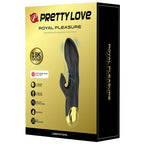 PRETTY LOVE - BLACK RECHARGEABLE GOLD PLATED LUXURY VIBRATOR - Amore24