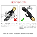 PRETTY LOVE - BLACK RECHARGEABLE GOLD PLATED LUXURY VIBRATOR - Amore24