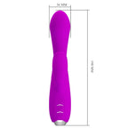 PRETTY LOVE - GLORIA RECHARGEABLE RABBIT VIBRATOR-WATERPROOF PURPLE - Amore24