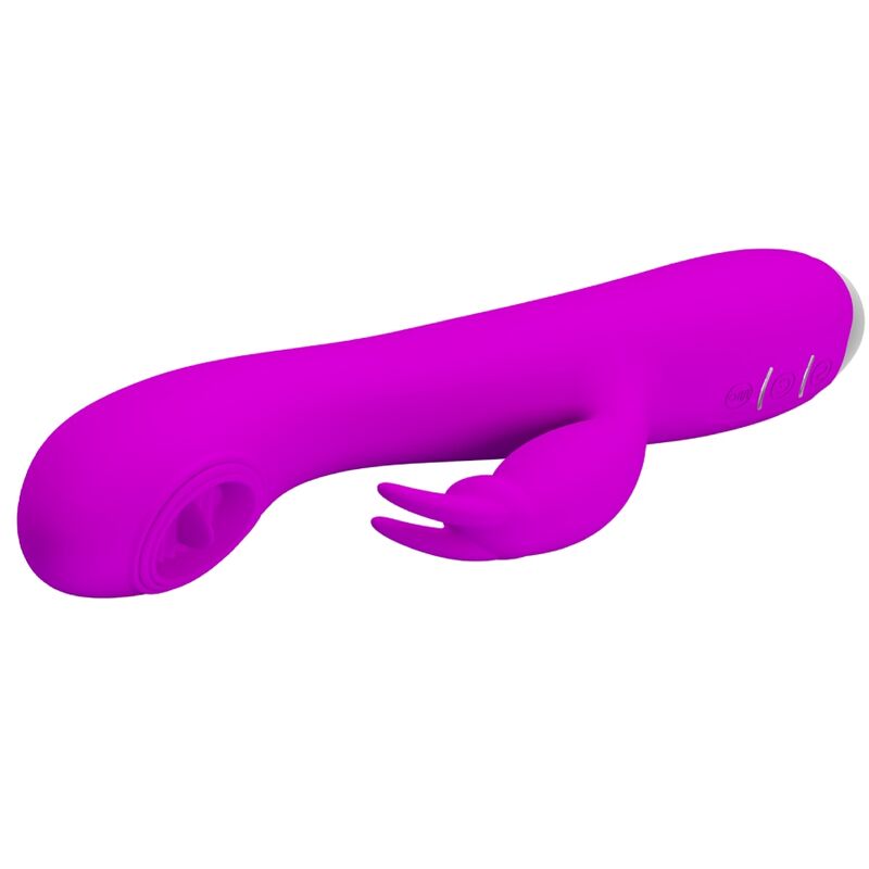 PRETTY LOVE - RACHEL RECHARGEABLE VIBRATOR WITH PURPLE SUCKER - Amore24
