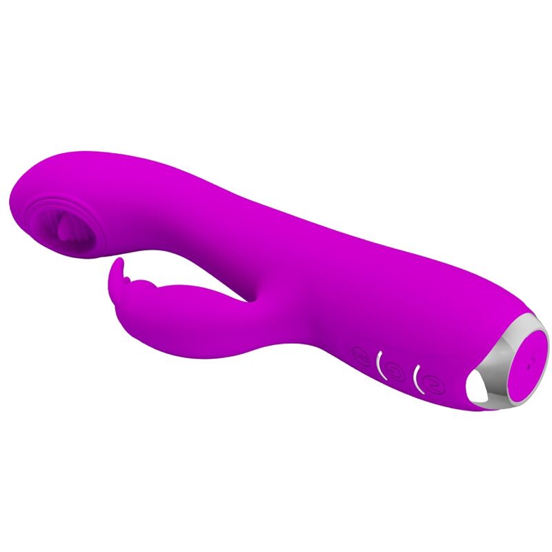 PRETTY LOVE - RACHEL RECHARGEABLE VIBRATOR WITH PURPLE SUCKER - Amore24