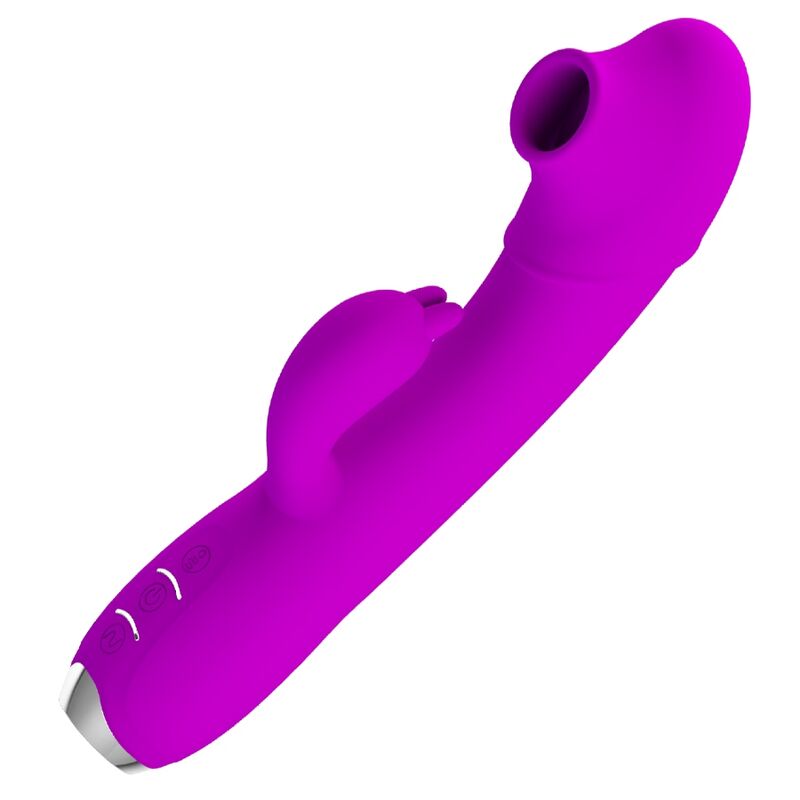 PRETTY LOVE - REGINA RECHARGEABLE VIBRATOR-SUCKER PURPLE - Amore24