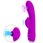 PRETTY LOVE - REGINA RECHARGEABLE VIBRATOR-SUCKER PURPLE - Amore24
