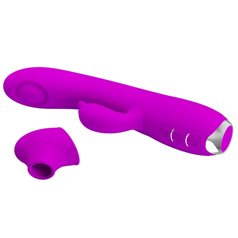 PRETTY LOVE - REGINA RECHARGEABLE VIBRATOR-SUCKER PURPLE - Amore24
