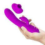 PRETTY LOVE - REGINA RECHARGEABLE VIBRATOR-SUCKER PURPLE - Amore24