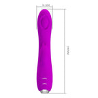 PRETTY LOVE - REGINA RECHARGEABLE VIBRATOR-SUCKER PURPLE - Amore24