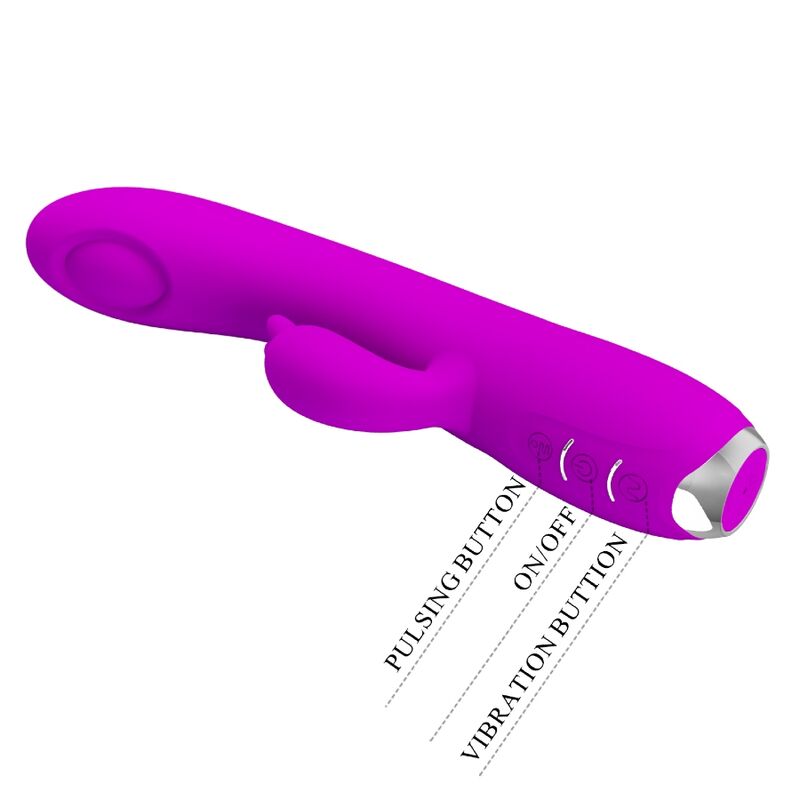 PRETTY LOVE - REGINA RECHARGEABLE VIBRATOR-SUCKER PURPLE - Amore24