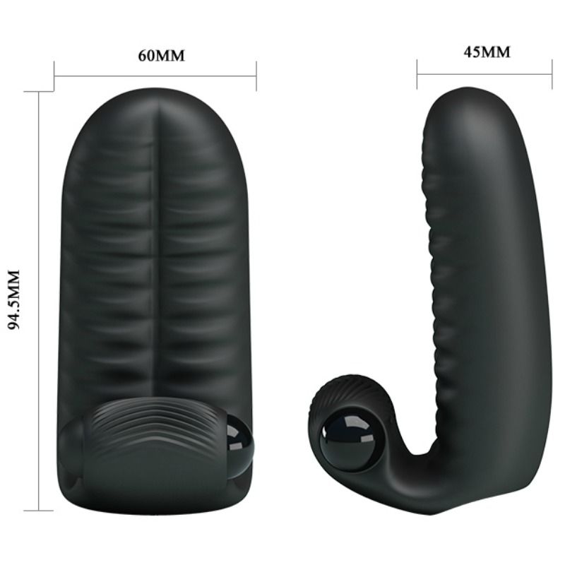 PRETTY LOVE - ABBOTT BLACK STIMULATOR THIMBLE - Amore24