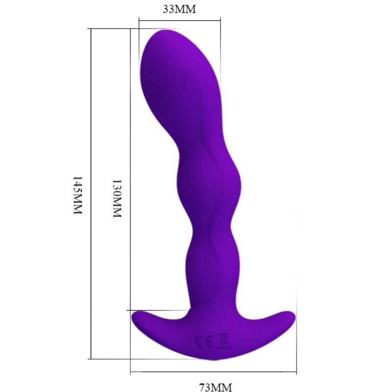 PRETTY LOVE - ANAL MASSAGER 12 LILAC VIBRATION MODES - Amore24