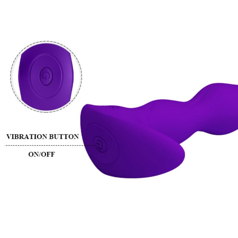PRETTY LOVE - ANAL MASSAGER 12 LILAC VIBRATION MODES - Amore24
