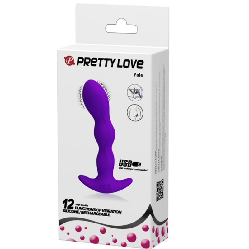 PRETTY LOVE - ANAL MASSAGER 12 LILAC VIBRATION MODES - Amore24