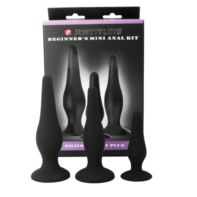 PRETTY LOVE - ANAL PLUGS SILICONE INITIATION KIT - Amore24