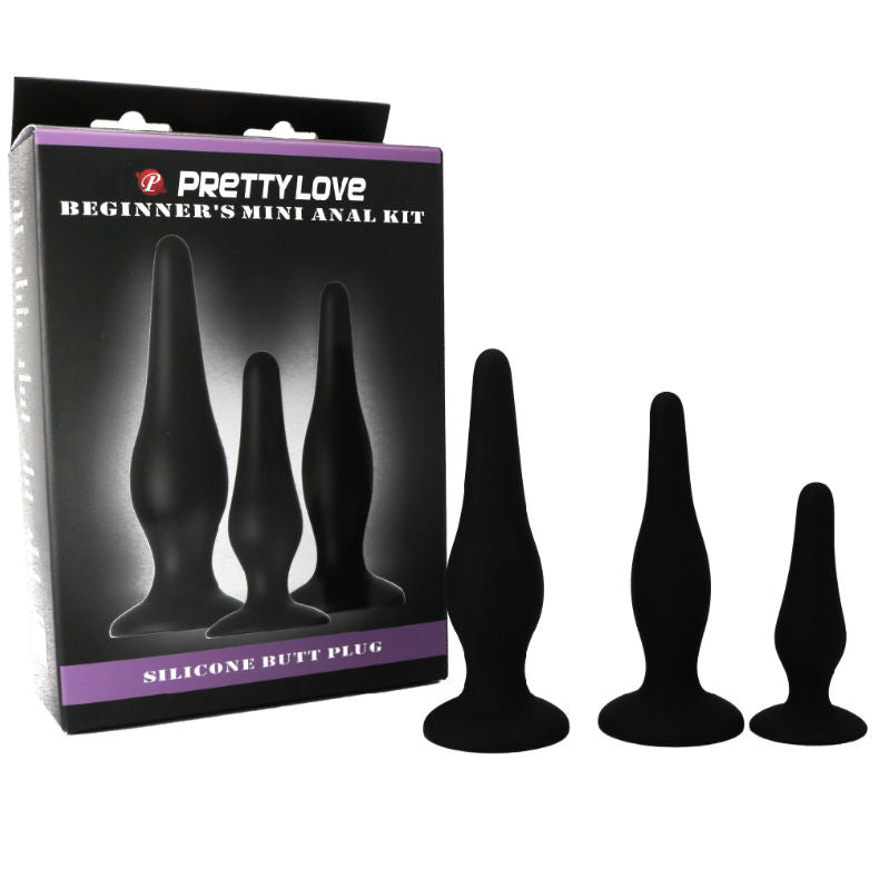 PRETTY LOVE - ANAL PLUGS SILICONE INITIATION KIT - Amore24