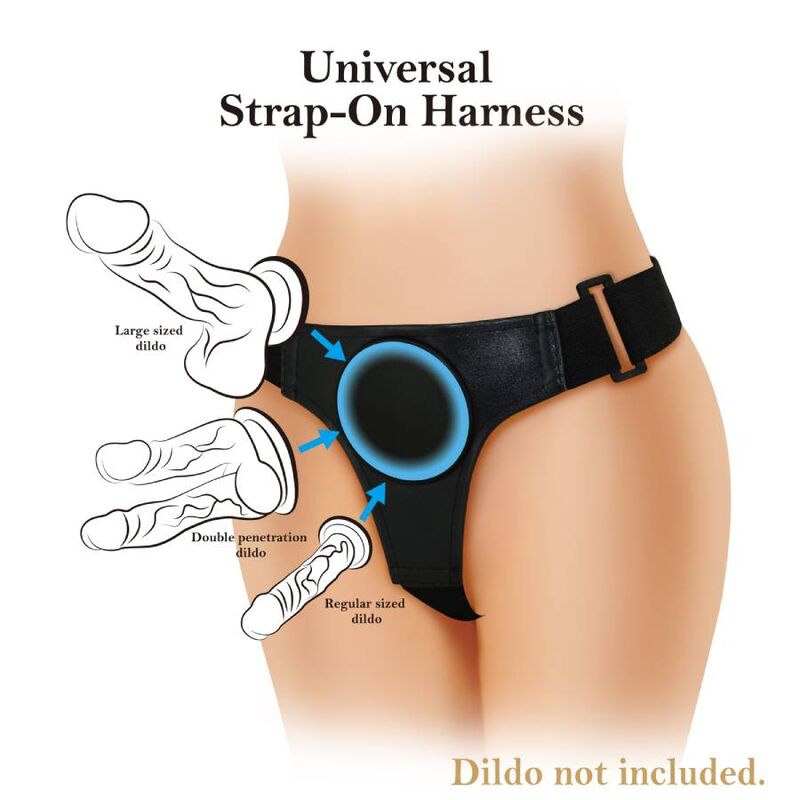 PRETTY LOVE - BLACK UNIVERSAL HARNESS - Amore24