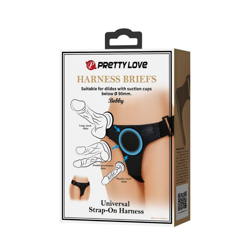 PRETTY LOVE - BLACK UNIVERSAL HARNESS - Amore24