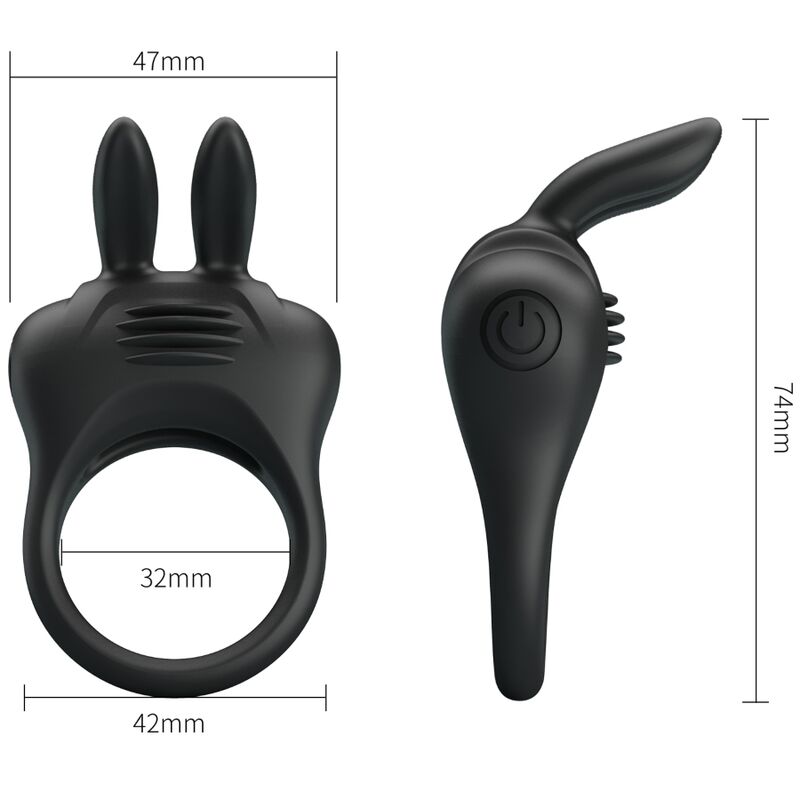 PRETTY LOVE - DAVION RABBIT VIBRATOR RING - Amore24