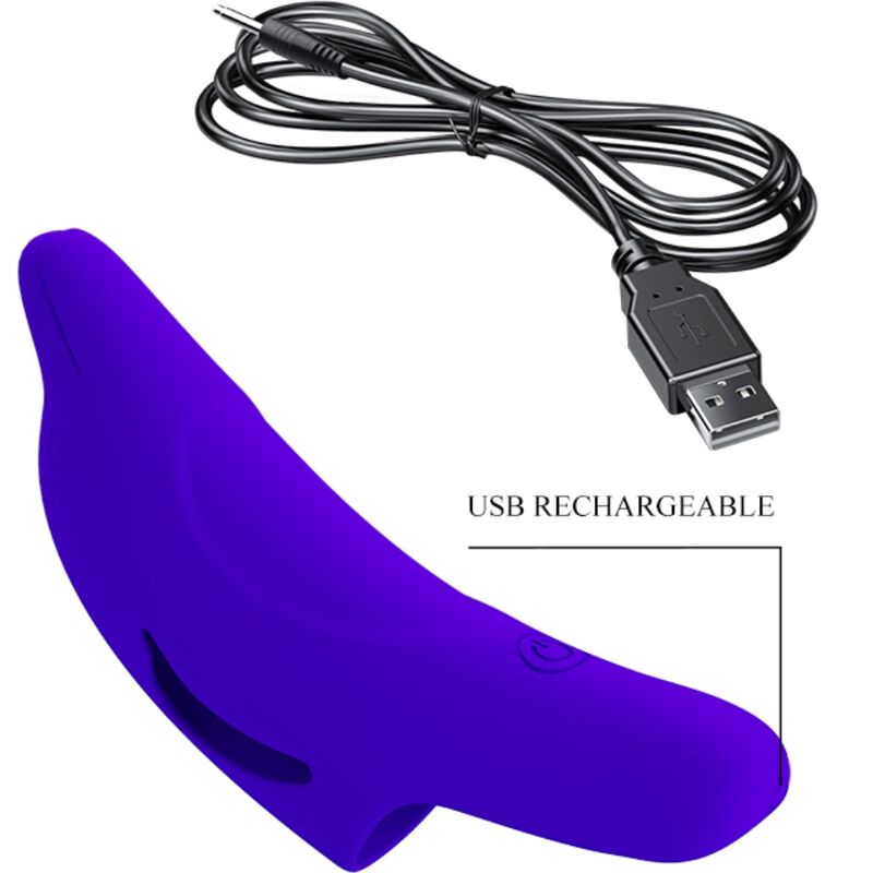 PRETTY LOVE - DELPHINI POWERFUL DARK BLUE FINGER STIMULATOR - Amore24