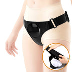 PRETTY LOVE - HARNESS BRIEFS UNIVERSAL HARNESS WITH DILDO MICHEAL 20 CM BLACK - Amore24