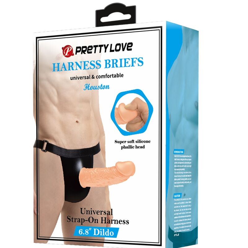 PRETTY LOVE - HARNNES BRIEFS WITH DIDLO INCLUDED - Amore24