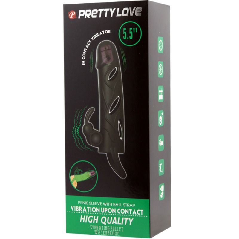 PRETTY LOVE - SILICONE COVER WITH VIBRATION 14 CM 2.0 - Amore24