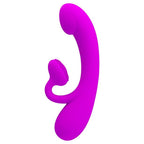 PRETTY LOVE - SINCERE VIBRATOR AND CLITORIS SUCKER PURPLE SILICONE - Amore24