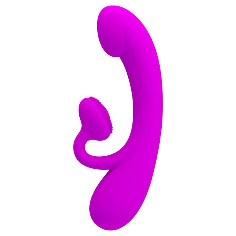 PRETTY LOVE - SINCERE VIBRATOR AND CLITORIS SUCKER PURPLE SILICONE - Amore24