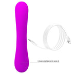 PRETTY LOVE - SINCERE VIBRATOR AND CLITORIS SUCKER PURPLE SILICONE - Amore24