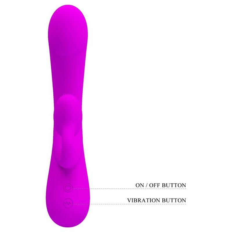 PRETTY LOVE - SINCERE VIBRATOR AND CLITORIS SUCKER PURPLE SILICONE - Amore24