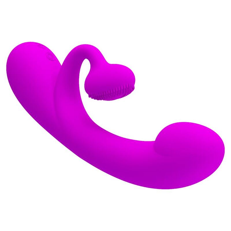 PRETTY LOVE - SINCERE VIBRATOR AND CLITORIS SUCKER PURPLE SILICONE - Amore24