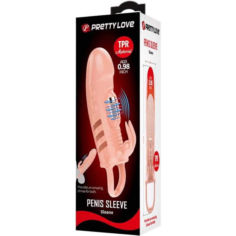 PRETTY LOVE - SLOANE NATURAL RABBIT PENIS SHEATH - Amore24