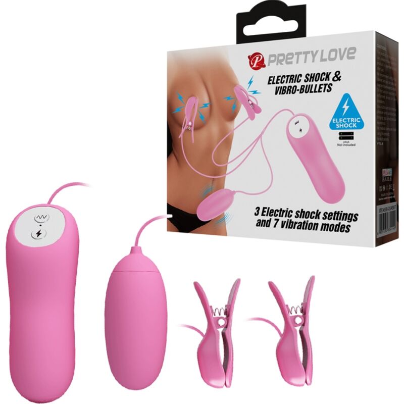 PRETTY LOVE - TWEEZERS WITH VIBRATION AND PINK ELETROSHOCK - Amore24