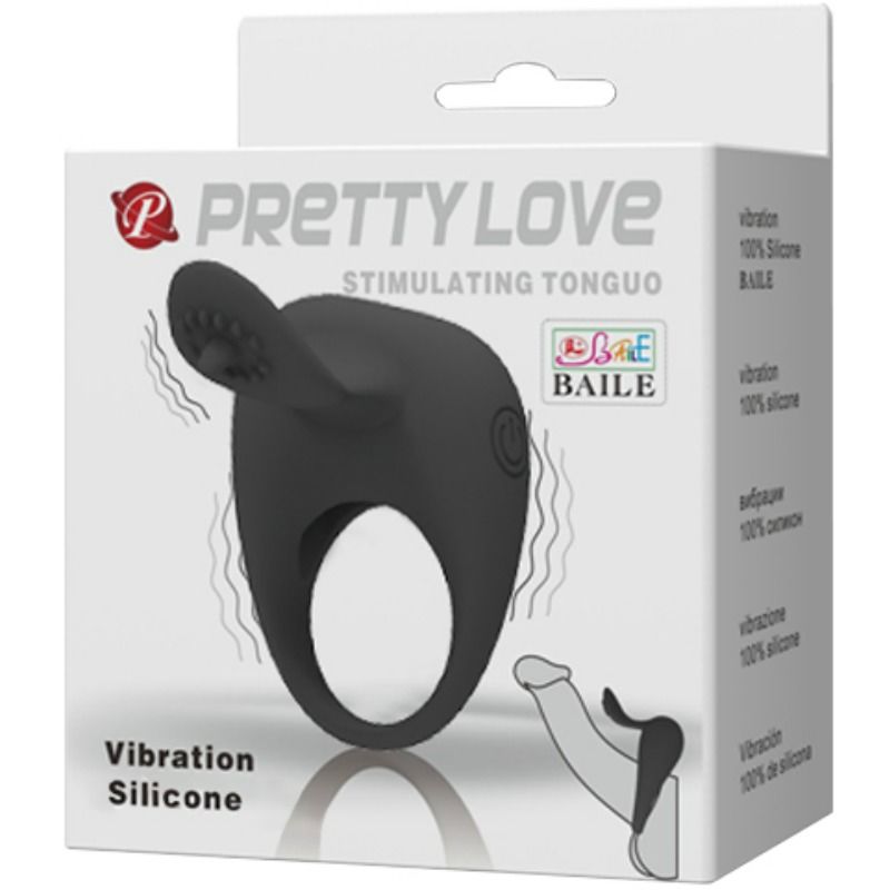 PRETTY LOVE - VIBRATING RING WITH TONGUE - Amore24