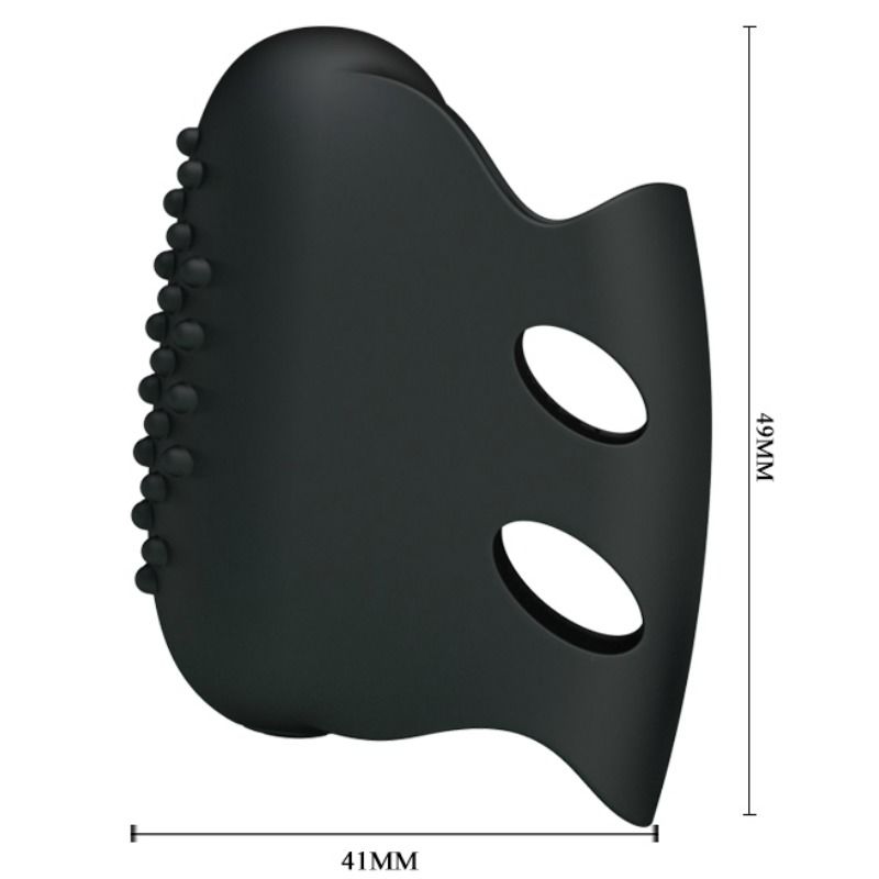 PRETTY LOVE - FLIRTATION STEWARD BLACK VIBRATION THIMBLE - Amore24