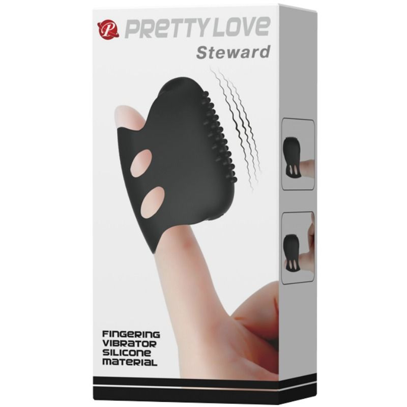 PRETTY LOVE - FLIRTATION STEWARD BLACK VIBRATION THIMBLE - Amore24