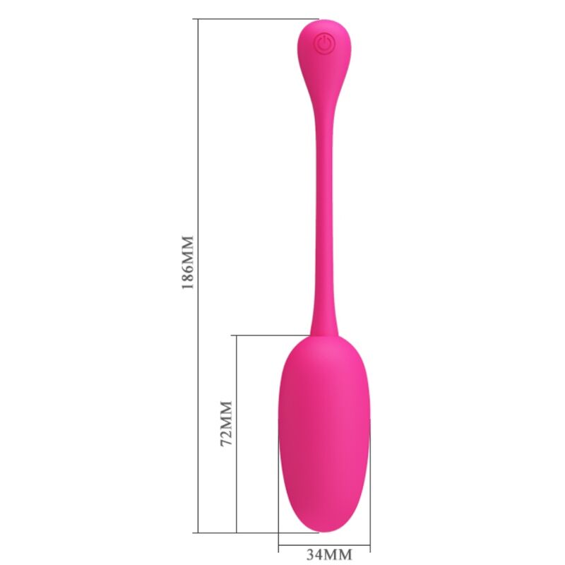 PRETTY LOVE - KNUCKER PINK RECHARGEABLE VIBRATING EGG - Amore24
