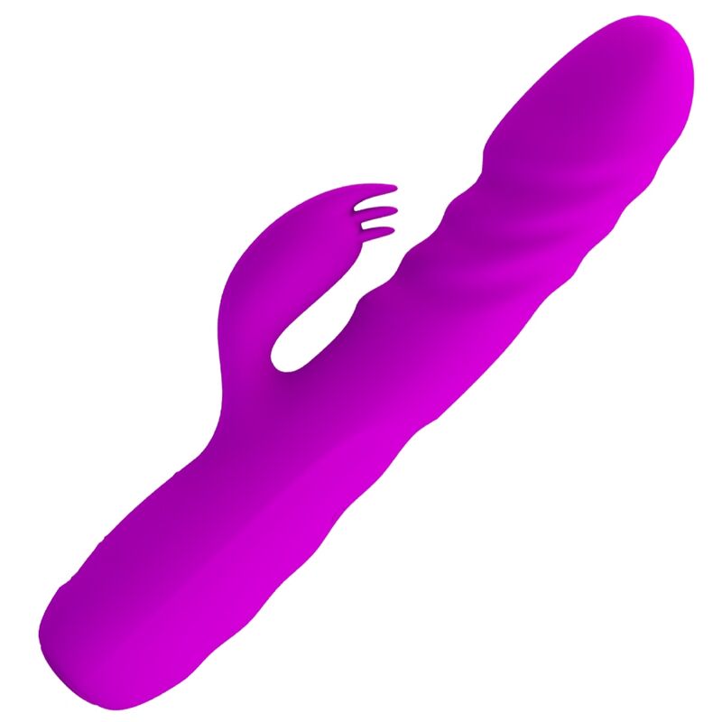 PRETTY LOVE - MELANIE PURPLE RECHARGEABLE RABBIT VIBRATOR - Amore24