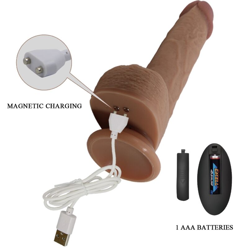 PRETTY LOVE - TOMMY REALISTIC DILDO VIBRATOR 22.5 CM - Amore24