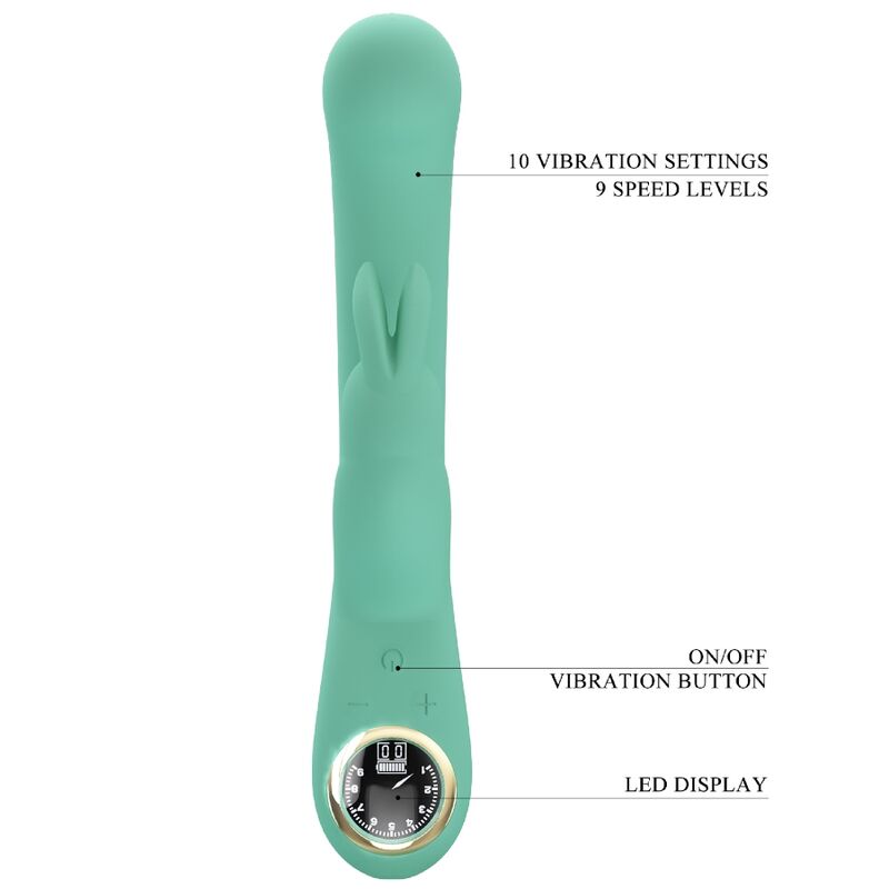 PRETTY LOVE - LAMAR RABBIT VIBRATOR & GREEN G-SPOT - Amore24