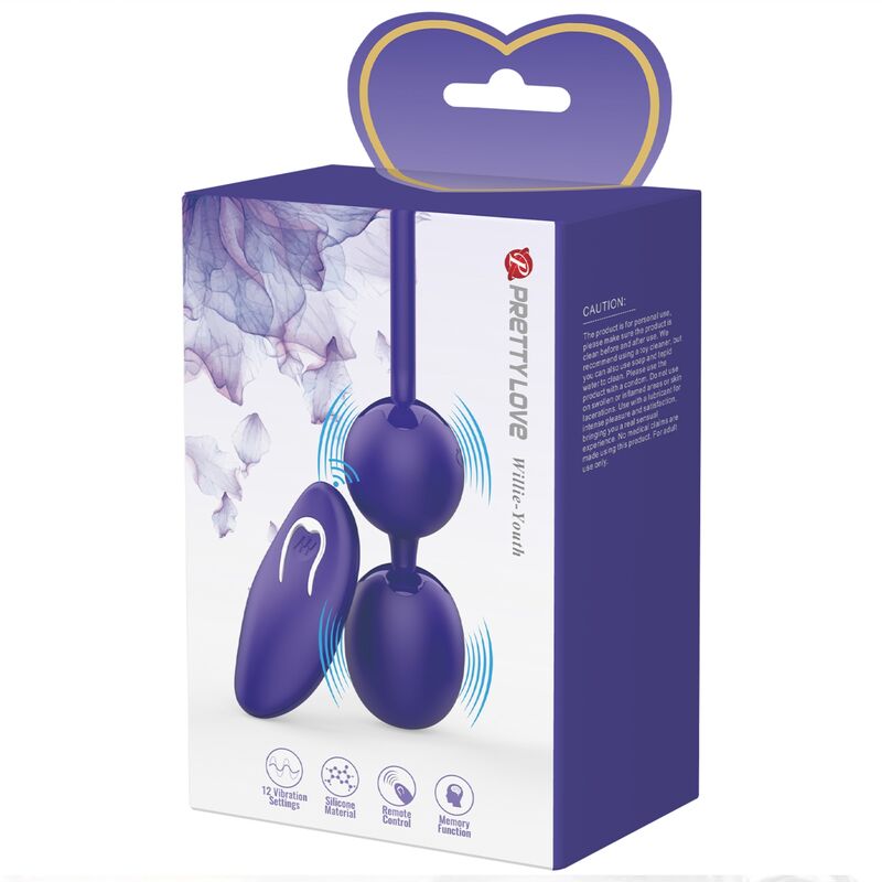 PRETTY LOVE - WILLIE YOUTH REMOTE CONTROL BALLS & VIOLET VIBRATION - Amore24
