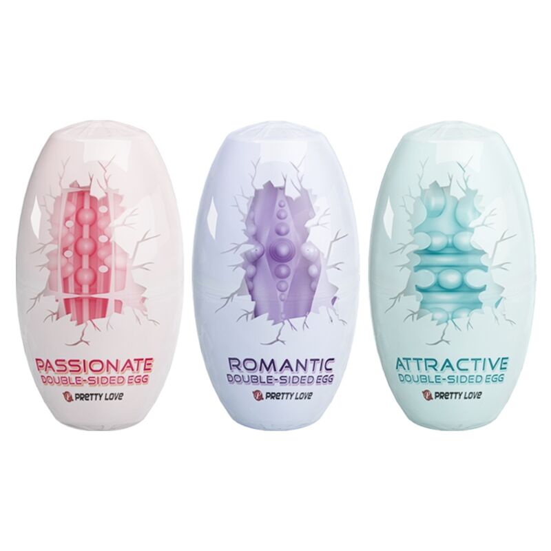 PRETTY LOVE - DOUBLE SIDED MASTURBATOR EGG 15 UNITS - Amore24