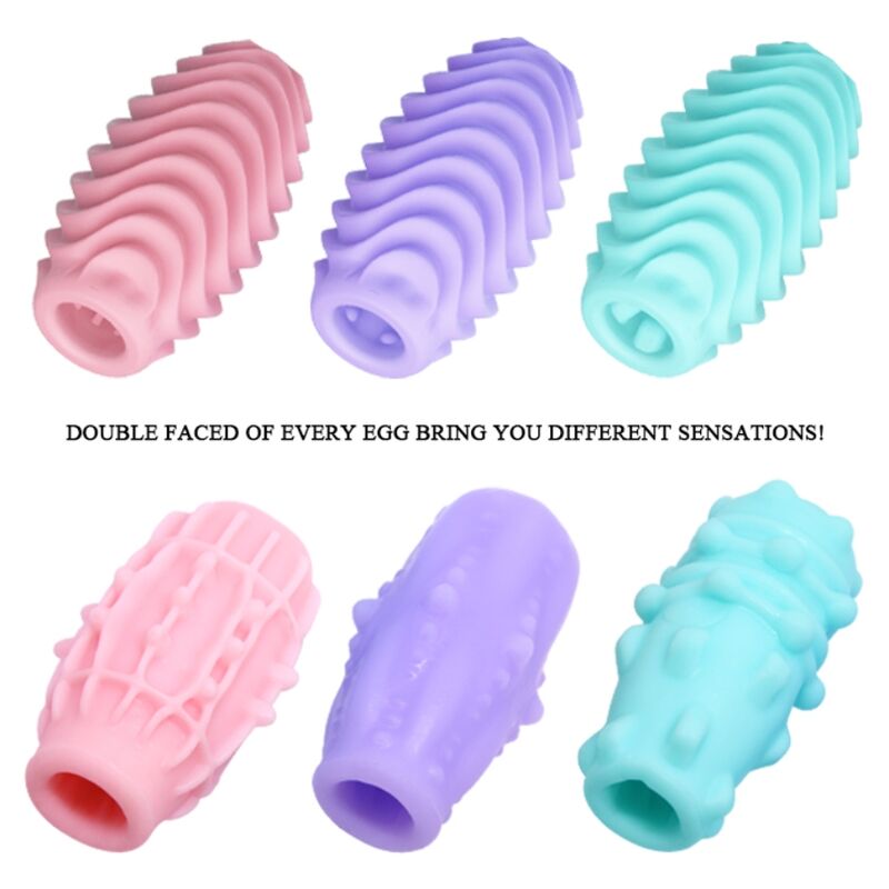 PRETTY LOVE - DOUBLE SIDED MASTURBATOR EGG 15 UNITS - Amore24