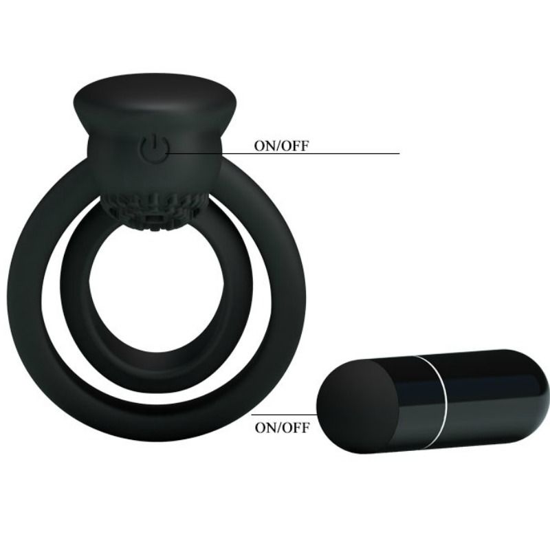 PRETTY LOVE - ESTHER VIBRATING RING WITH STIMULATOR - Amore24