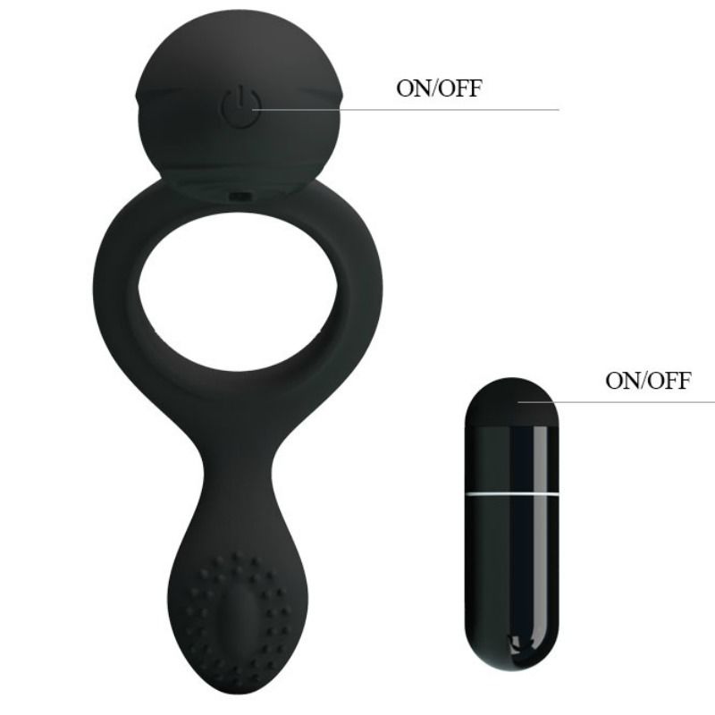 PRETTY LOVE - ETHEL VIBRATING RING WITH STIMULATOR - Amore24