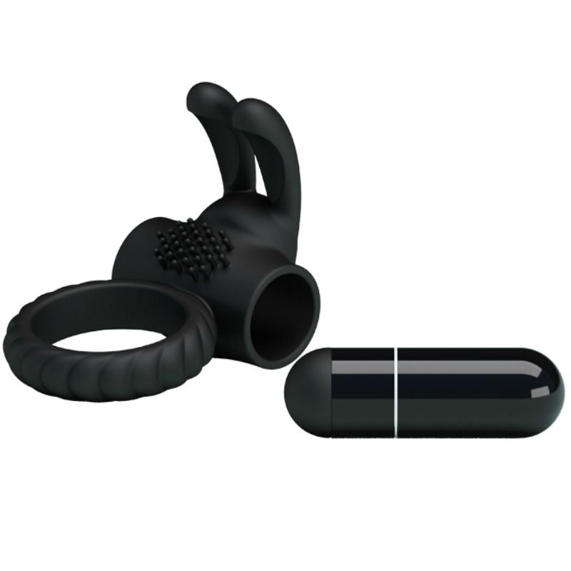 PRETTY LOVE - EUDORA VIBRATING RING WITH STIMULATOR - Amore24